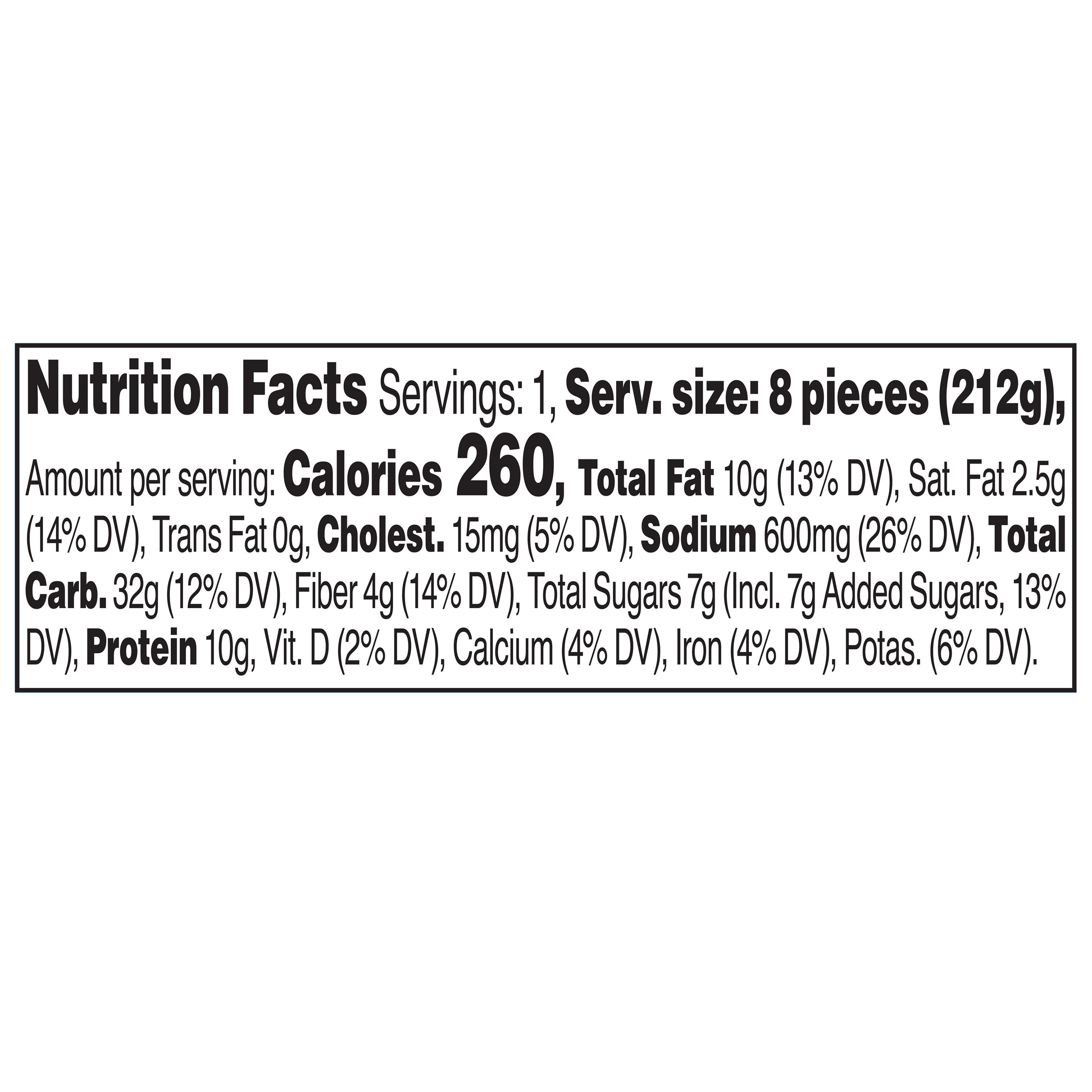 Marketside California Fresh Flavor Cream Cheese Roll Sushi, Fresh Deli Sushi, 8 oz, 1 Count (Refrigerated)