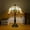 Beige, variant on Stained Glass Table Lamp, Baroque Style Bedroom Desk Lamp, Retro Bedside Table Lamp Includes Light Bulb for Bedroom Nightstand Living Room Dormitory Office Decor