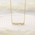 thumbnail image 5 of Xiao Hua Regalos para el Día de la Madre, collares para mamá, regalo de cumpleaños para mamá, collar con letras de acero inoxidable (dorado), 5 of 5