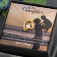 thumbnail image 5 of To My Daughter Never Forget From Dad Forever Necklace w Message Card, 5 of 20