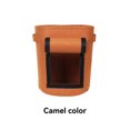 thumbnail image 4 of Cateissary Cubo de cultivo de patatas de fieltro, bolsas para plantar con ventanas, cebolla, verduras, invernadero, herramientas de jardinería Jardín y Patio color camello, 4 of 6