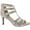 Silver, variant on Womens Mallie Metallic Strappy Heels