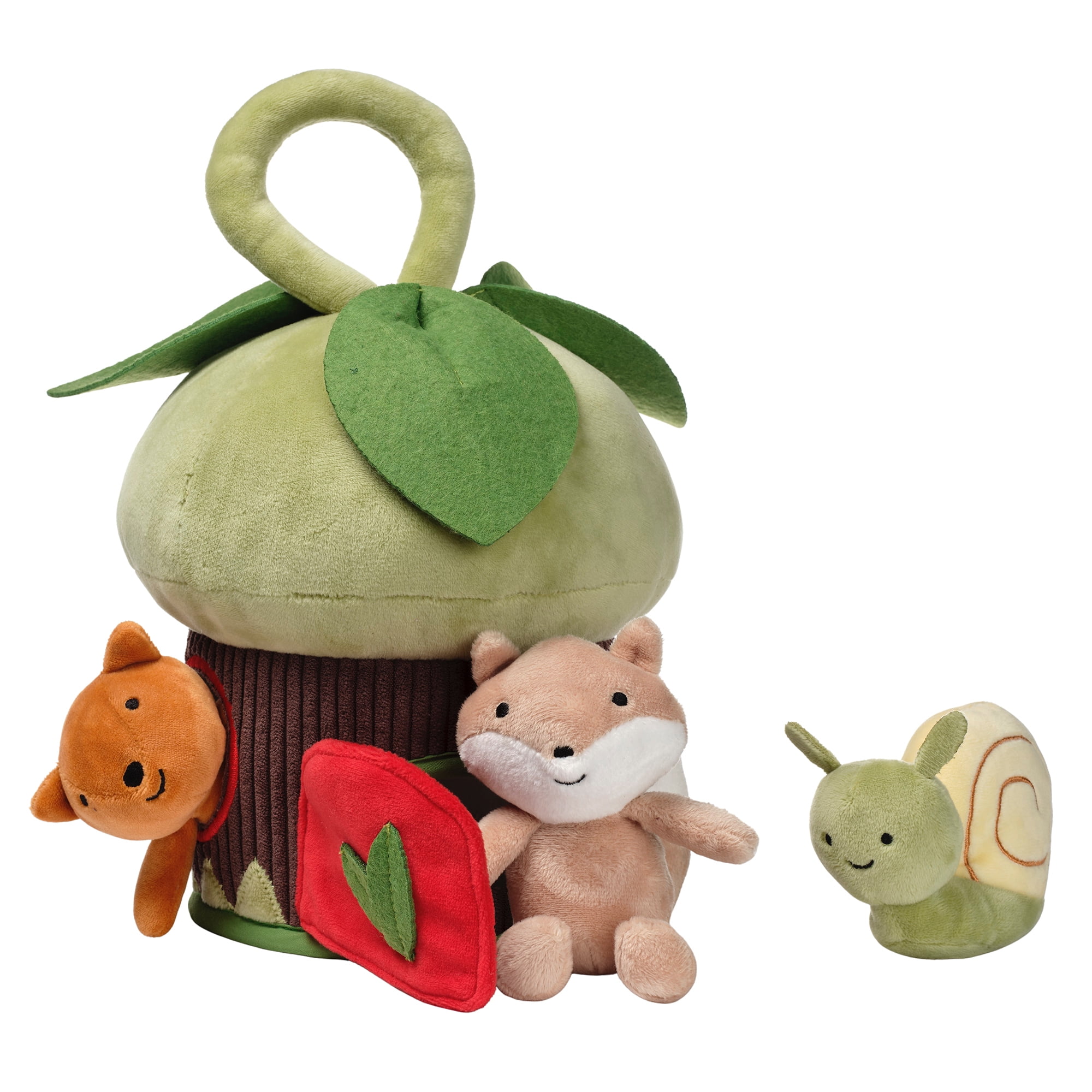Lambs & Ivy Treehouse Soft Plush Interactive Play Set with Stuffed Animal Toys