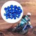 thumbnail image 2 of Motorcycle Wheel Nut Dustproof Cover Decorative Screw Cap Off-road Accessories Blue 30PCS, 2 of 4