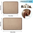 thumbnail image 2 of Dog Self Cooling Mat Pet Washable Summer Cooling Pads Cooling Blanket Hot Weather Sleeping Kennel Mat,Ice Silk Sleep Mat Pad Non-Toxic Breathable Sleep Bed Beach for Large Dogs Cats Animal No Water, 2 of 7