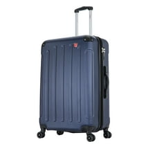DUKAP Intely 28" Hardside Lightweight Luggage with Spinner Wheels and Integrated Weight Scale, Blue