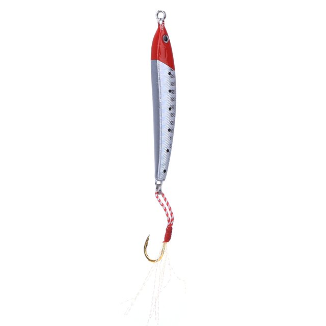 Señuelo de cebo duro tipo sumergido de 6,5 cm con gancho único, accesorio de pesca con plumas3 #