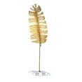 thumbnail image 2 of Escultura de hoja, estatua de hoja de Metal, figurita en forma de hoja, adorno creativo, escultura para decoración de centros de mesa para PolloPluma25.5cm perfecl Escultura de hoja, 2 of 8