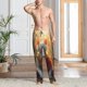 thumbnail image 2 of Fotbe Sunshine Flower Meditating Cat Pantalones de Pijama para Hombre, Pantalones de Dormir, Pantalones de Casa con Cintura Ajustable y Bolsillos-X-Large, 2 of 6