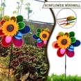 thumbnail image 2 of Molino De Viento Para Exteriores, Decoración, Girasol, Doble Capa, Jardín, Ranura Para Tarjetas Con Lentejuelas, 2 of 8