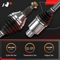 thumbnail image 3 of A-Premium CV Axle Shaft Assembly Compatible with Mazda 6 2009-2013 V6 3.7L, Front Right Passenger Side, Replace# 1700-528040, GP402550X, 3 of 9