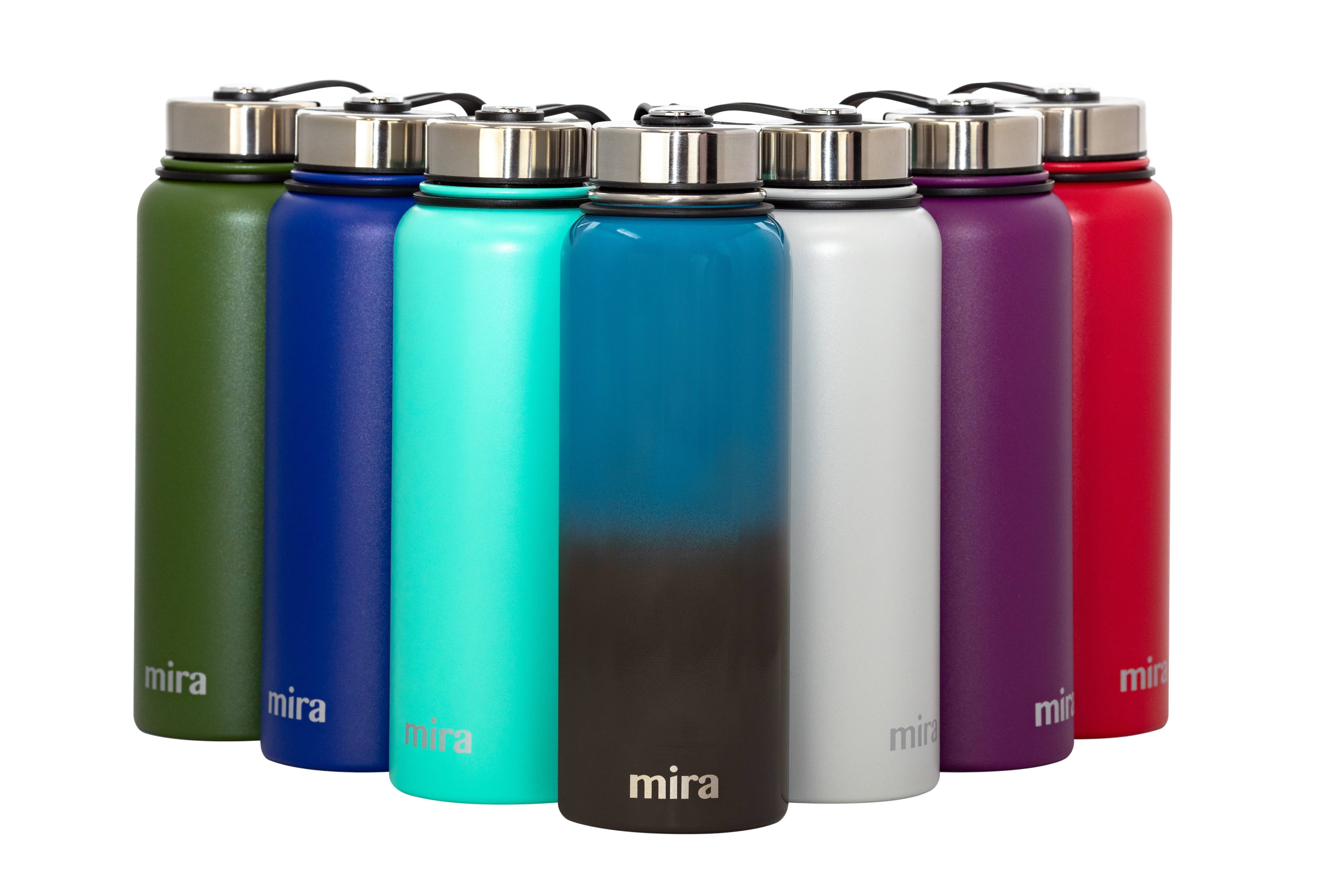 Blue MIRA Insulated Double Wall Vacuum Stainless Steel Water Bottle 40 oz 