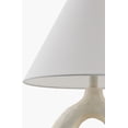 thumbnail image 6 of Livabliss Table Lamps, 19" Nordeste Traditional Bedside Nightstand Table Lamp for Bedroom Living Room Office, White Body with White Shade (19"H x 15"W x 15"D), 6 of 6