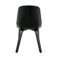 thumbnail image 5 of Brinley Gray Faux Leather and Black Wood Dining Room Accent Chair, 5 of 10