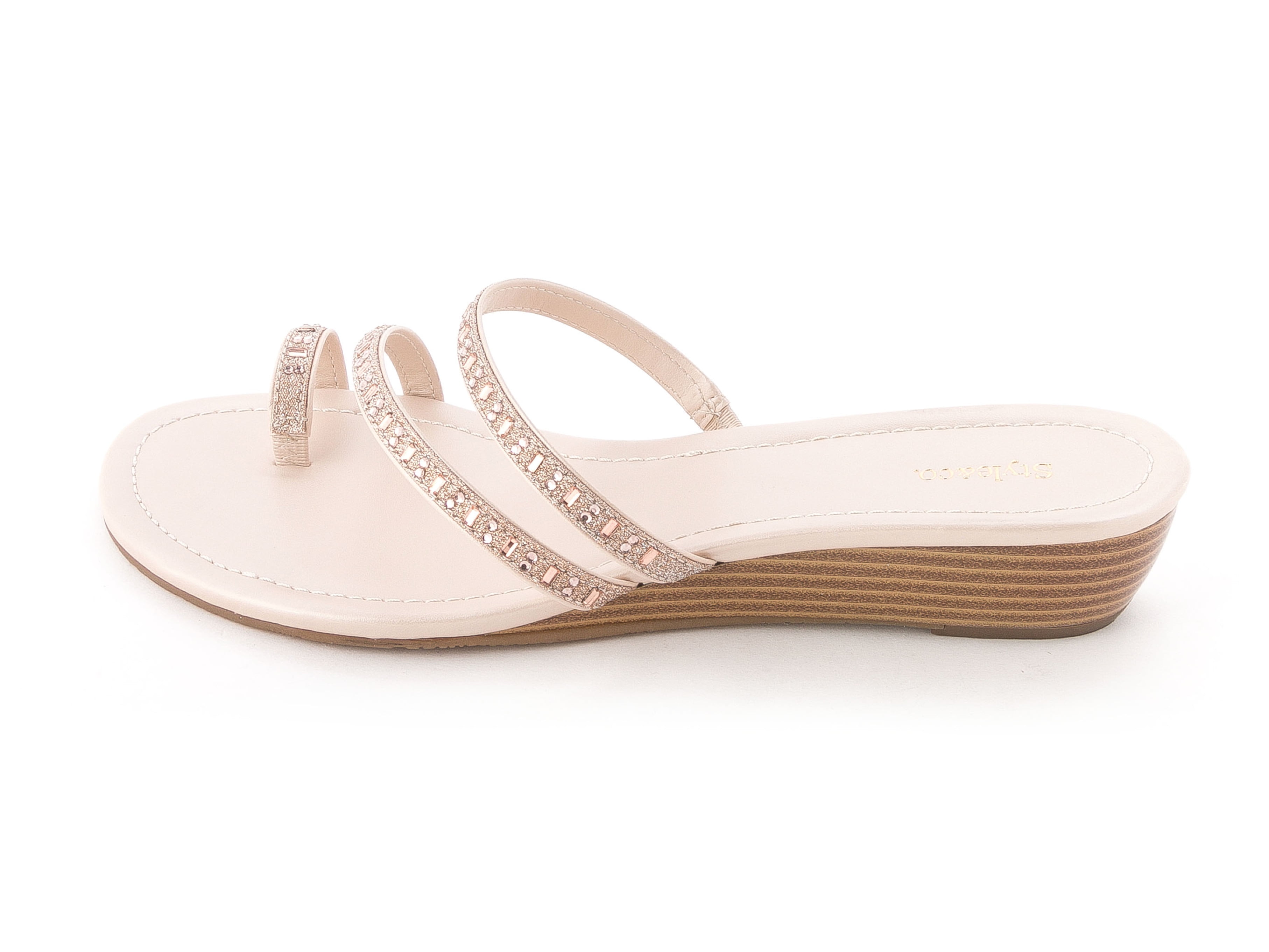 STYLE/&CO Womens Hayleigh Open Toe Casual Slide Sandals Beach Sand Size 10.0 M US