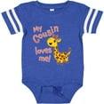 thumbnail image 3 of Inktastic My Cousin Loves Me Cute Giraffe Boys or Girls Baby Bodysuit, 3 of 5