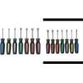 thumbnail image 2 of 14 Piece SAE and Metric Professional Automotive Nut Driver Set Color Coded Nonslip TPR Hand Grips and 3-inch Hollow Shaft, 2 of 2