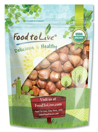 Food To Live Organic Hazelnuts / Filberts (Raw, No Shell) (2 Pounds)