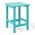 thumbnail image 2 of WestinTrends Highland Outdoor Patio HDPE Adirondack Chair With Cup Holder and Table Set, Turquoise, 2 of 15