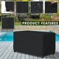 thumbnail image 3 of COVERS&ALL Patio Deck Box Cover - Heavy Duty 18 Oz Waterproof Outdoor Yard Cushion Storage Box Protection 100% Weather Resistant with Air Pockets and Drawstring. (62"W X 25"D X 28"H, Red), 3 of 7