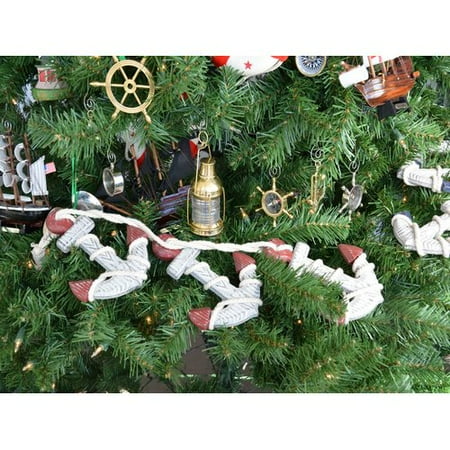 Dyna Triple Trees - Handcrafted Nautical Decor Rustic Decorative Triple Anchor Set Christmas Tree Ornament