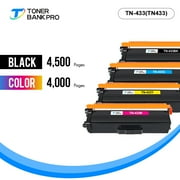 TN433 TN431 TN436 Toner Cartridge Compatible for Brother TN-433 TN 433 MFC-L8900CDW HL-L8360CDW MFC-L8610CDW HL-L8260CDW Printer Ink Toner Set (3BK+3C+3M+3Y,  12-Pack)