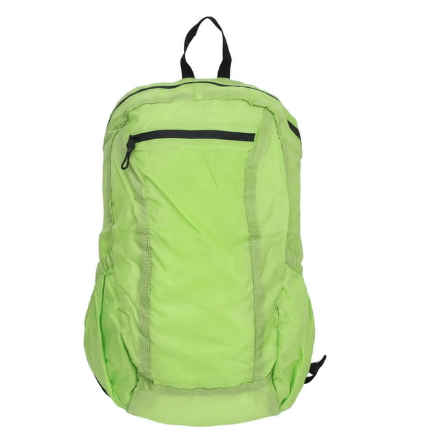 Mochila plegable de tela Oxford de 20 l, impermeable, ligera, multifuncional, para senderismo, camping, viajes, color verde hierba.