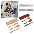 thumbnail image 4 of Flatware Chopstick Set Chopstick Spoon Fork Cutlery Chopstick Set Wood Chopstick Spoon Fork Japanese Style With Box Portable Utensils Dinnerware For Camping Lunch, 4 of 8