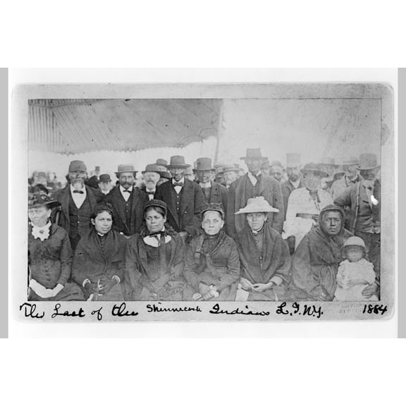 Print: The Last Of The Shinnecock Indians L.I. New York, 1884
