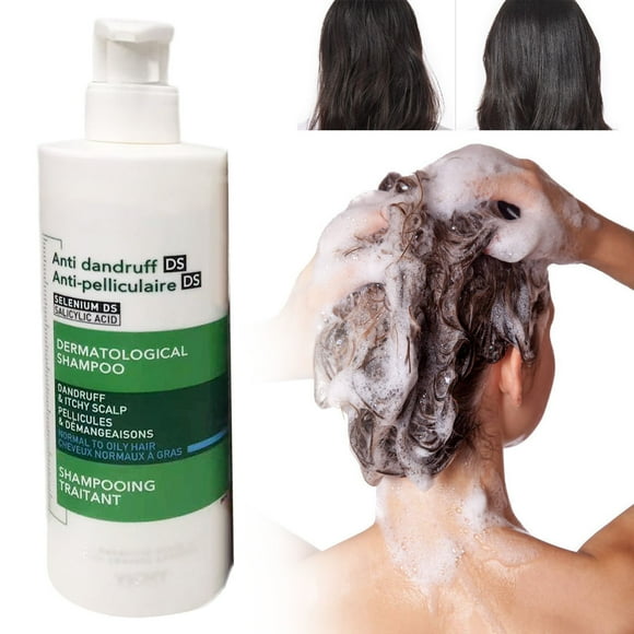 Dercos Shampoo 390Ml/13.18Oz - Anti Shampoo Flaky and Recurring and Itchy Scalp Color Shampoo with 2X Less Breakage Suitable for All Hair Types (390Ml/13.18Oz)