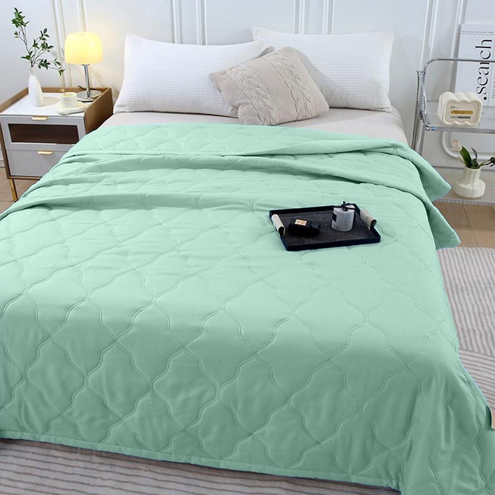 White Comforter quality Queen Size Bedding Set Cool Blanketair conditioning Quilt A Must have Cool Quilt For The Bedroom During Summer Travel Heat dissipating Quilt Walmart