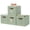 Green, variant on DECOMOMO Fabric Storage Bin | Cube Storage Bin | Closet Organizers | Set of 6, Beige