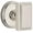 Silver, variant on Grandeur 889263 Carre Solid Brass Privacy Door Knob Set - Brass