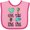 Pink and Red, variant on Inktastic Earth Day Plant a Tree Save the Bees Save the Seas Love Your Mother Earth Boys or Girls Baby Bib