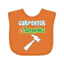 Inktastic Carpenter in Training Boys or Girls Baby Bib
