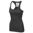 thumbnail image 3 of KOGMO Womens Basic Cotton Ribbed Knit Racerback Tank Top 3-Pack (S-XL), 3 of 8