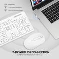 thumbnail image 2 of Combo de teclado y ratón inalámbricos Rii Standard Office White, 2 of 8