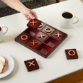 thumbnail image 3 of Juego Tic Tac Toe Juvale de madera de 24 x 24 cm para adultos y familiares, 3 of 9