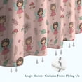 thumbnail image 6 of Floral Fairy Princess Pattern Shower Curtain 72"x84" ,Bathroom Decorative Shower Curtains Set with 12 Hooks,Modern Waterproof Washable Shower Curtain, 6 of 6