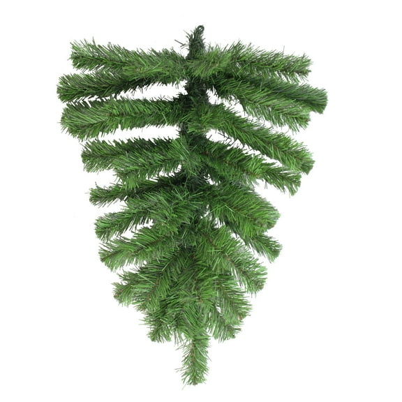 BOPORO 22" Unlit Pine Teardrop Artificial Christmas Swag