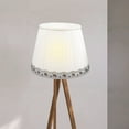 thumbnail image 1 of BRIGHTFUFU Small Drum Lamp Shade White Cloth Light Cover Home Decoration 1Pcs, 1 of 8