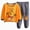 H01-Yellow, variant on TOWED22 Toddler Baby Boy Clothes Boy Letter Print Long Sleeve Sweatshirt Pants Set 2 Pcs Fall Winter Outfits Size:18-24 M,Color:Light Yellow