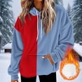thumbnail image 1 of mfyjkho Tops Para Salir, Sudadera Con Capucha Y Bolsillo Para Mujer, Informal, Holgada Y De Manga Larga, De Color Liso Tops Para Salir S, 1 of 6