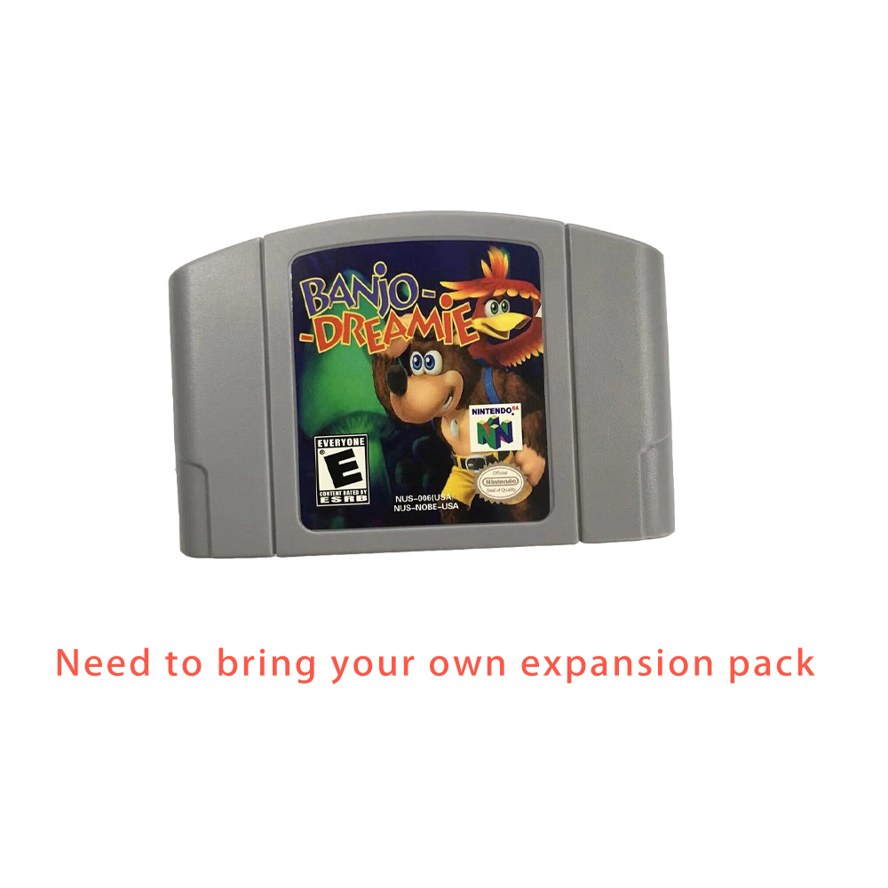 BanjoDreamie Video Game Cartridge Nintendo 64 Game Card Consoles N64
