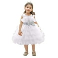 thumbnail image 5 of NAFUU Flower Girl Dress Elegant Girls Party Dress Sleeveless Tutu Princess Dresses Sparkling Festive Birthday Celebrations Fall Spring Dresses, 5 of 5