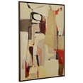 thumbnail image 4 of Uttermost Peaches Canvas Fabric Framed Abstract Art in Beige/Red/Taupe, 4 of 5