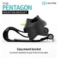 thumbnail image 6 of Eclypse Pentagon Mounting Bracket for U Lock Fits 25mm to 80mm Bike Frames Lock Holder Bike Mount U220 and U180 Bicycle Locks, 6 of 6