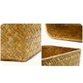 thumbnail image 5 of CRILSTYLEO Wicker Basket Rattan Braided Basket Yellow 1Pcs, 5 of 8
