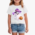 thumbnail image 6 of xaweyi Fun Cartoon Graphic Halloween T Shirt For Youth Girls Crew Neck Short Sleeve Casual Tops, 6 of 8