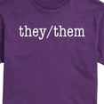 thumbnail image 2 of Instant Message - They Them Pronouns - Men's Short Sleeve Graphic T-Shirt, 2 of 5